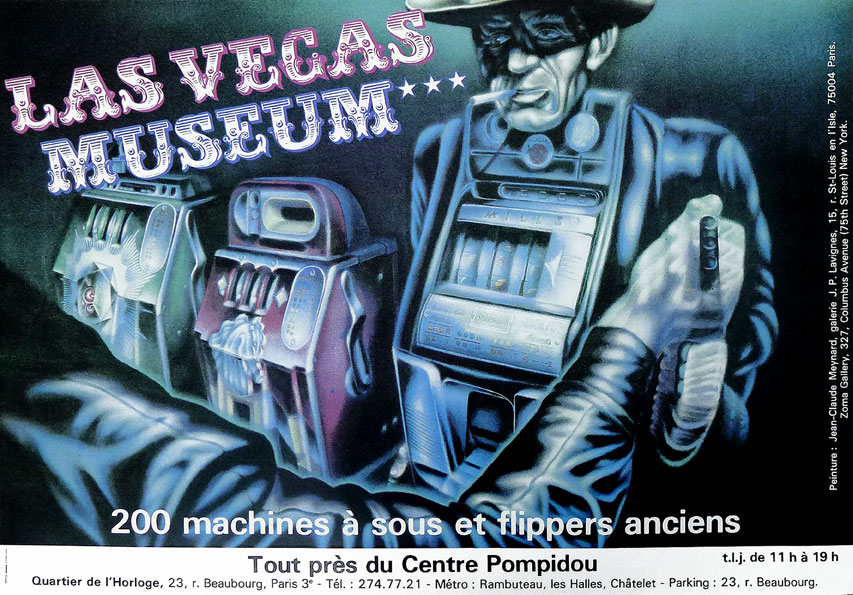 « Las Vegas Museum » 1981 Affiche JC Meynard / Musée du jeu, Paris FR