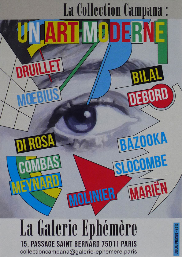 « Galerie Ephémère  » Exposition de la collection André Campana -  Paris, juin 2015