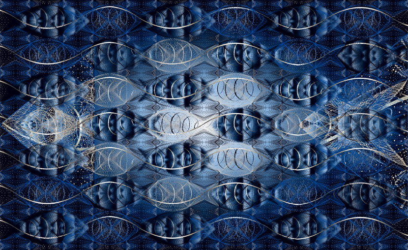 Aquarium / Création numérique sous Diasec / 72 x 120 cm / 2014