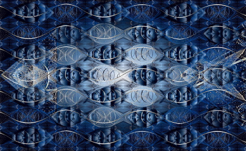Aquarium / Création numérique sous Diasec / 72 x 120 cm / 2014