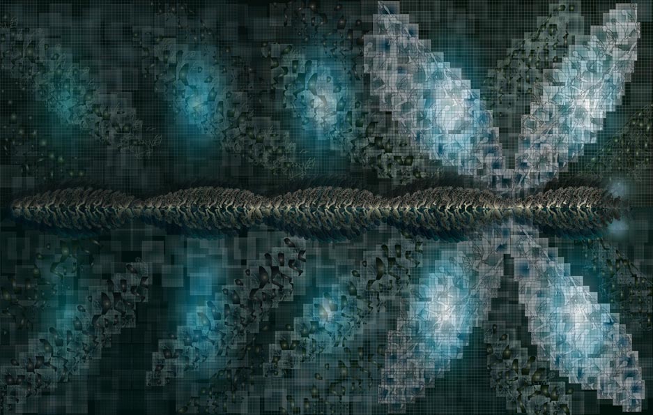 Libellule Nymphéas 110 x 180 2018