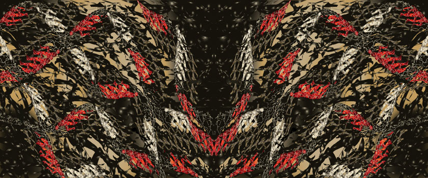 Ouroboros/ Création numérique sous Diasec/ 50 x 120 cm /2014