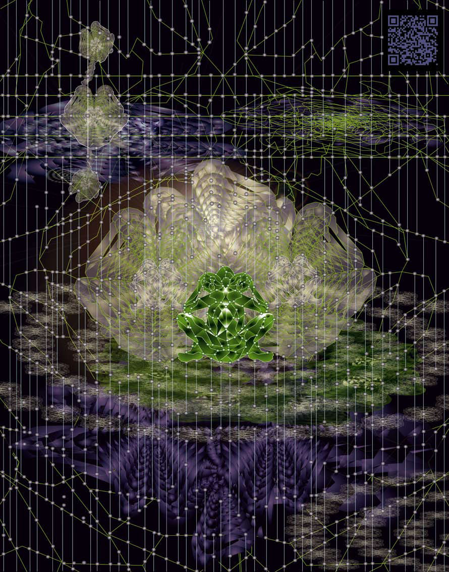 LOTUS FRACTAL REFLETS - impression numérique sur altuglas / 65 x 52 cm / 2018