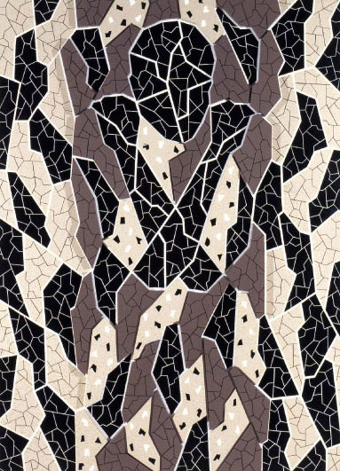 Ecce Homo 2. / Œuvre relief, collage, acrylique / 140X100cm / 1995
