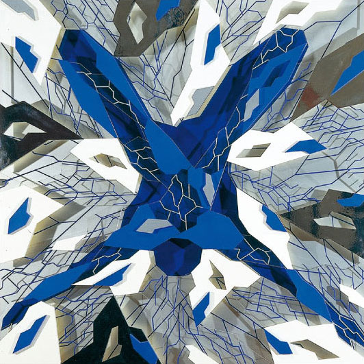 Icare 2. / Œuvre relief, altuglas, métal / 120X120cm / 1998