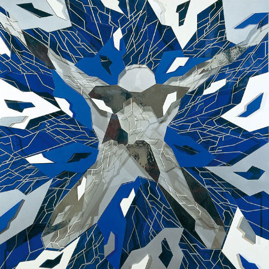 Icare 4. / Œuvre relief, altuglas, métal / 120X120cm / 1998