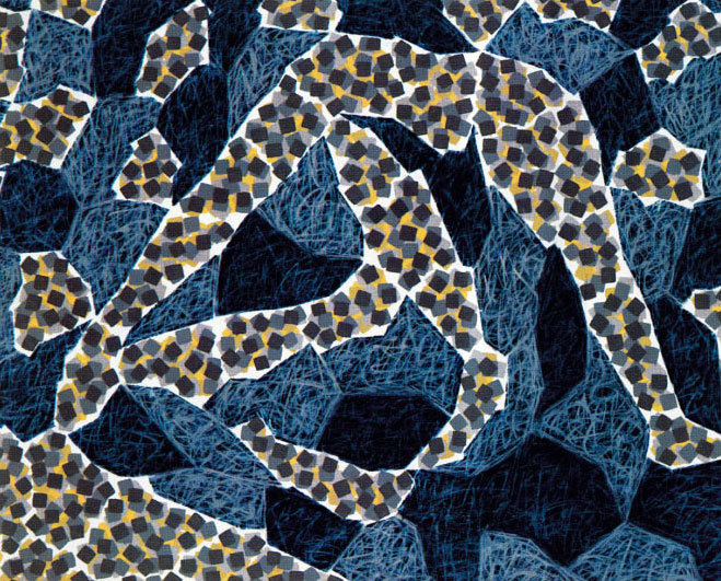 Puzzle 1 / Acylique sur toile / 81X65cm / 1992