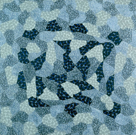 Puzzle 7 / Acrylique sur toile / 130X130cm / 1992