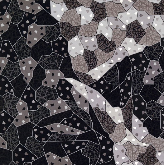 Scribe 10 / Acrylique sur toile / 100X100cm / 1994