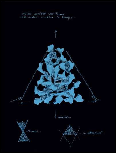 Scribe-étude 1 / Etude sur papier / 42X32cm / 1993