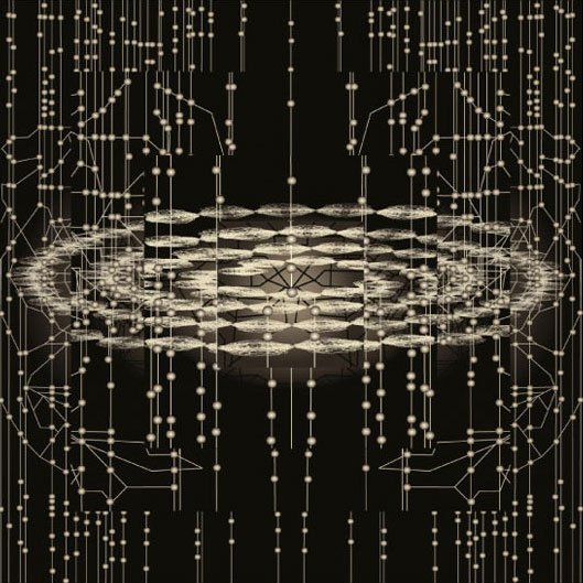 Mémoires D'eau / Création numérique sous plexiglas - architecture / 80X80cm / 2004