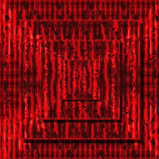 Percolation / Création numérique sous plexiglas - architecture / 64X64cm / 2001