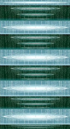 Cascade / Création numérique sur toile bâche / 800X400cm / 2005