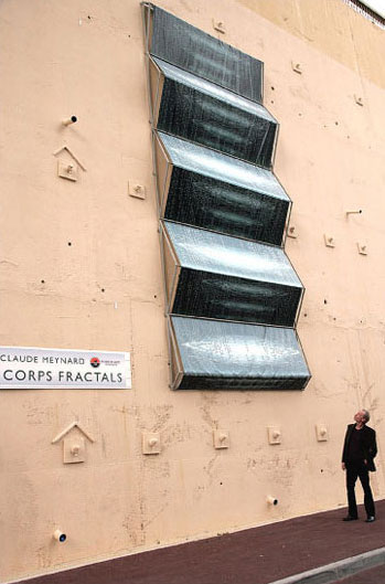 Cascade Monaco / Création numérique sur toile bâche / 2005