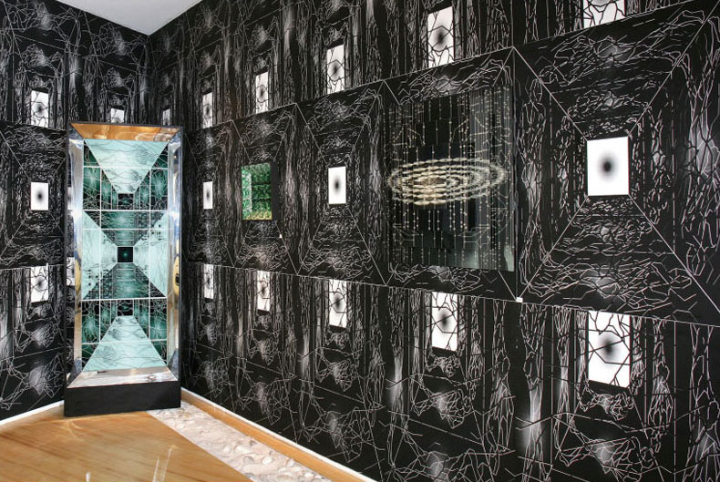 Porte Fractale Installation / Création numérique sous plexiglas - architecture / 2005
