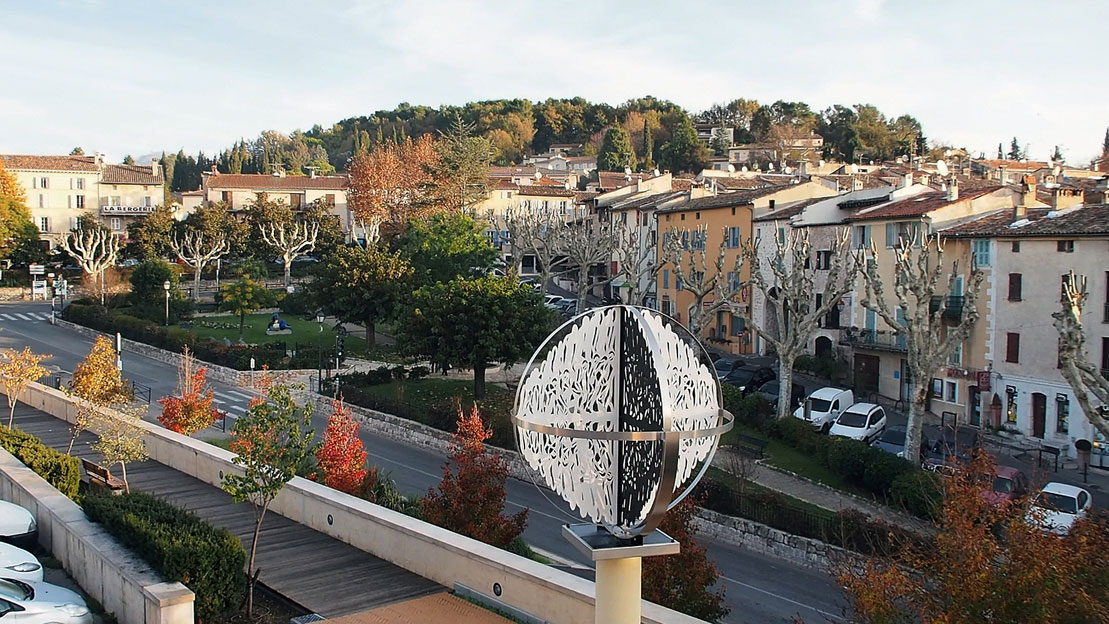 Sculpture World / vue aérienne 2, Valbonne Sophia Antipolis, Alpes-Maritimes, France / 2012