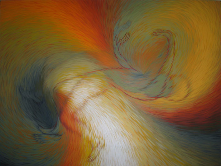 Déséquilibre I / Acrylique sur toile / 146X182cm / 1990