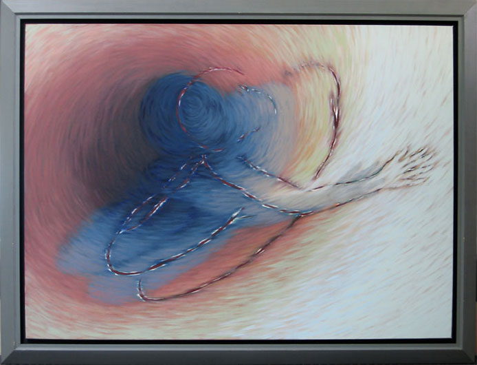 Déséquilibre IV / Acrylique sur toile / 97X130cm / 1990