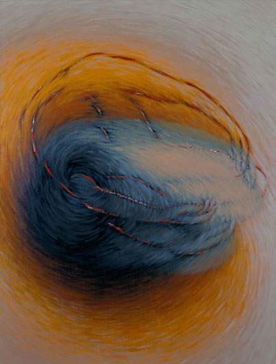 Le Dormeur / Acrylique sur toile / 130X97cm / 1989