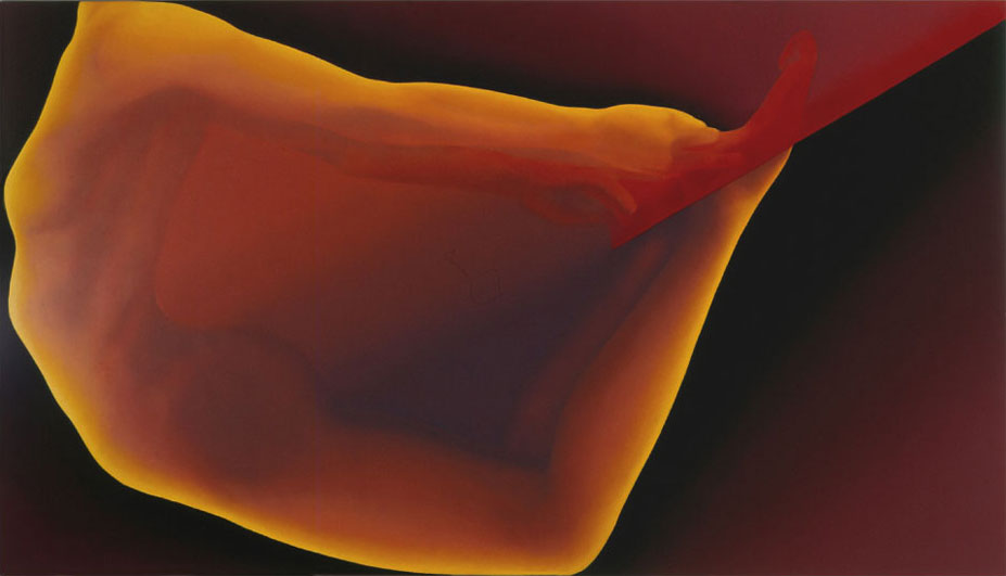 Comète / Acrylique sur toile / 89X160cm / 1983