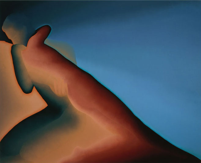 Le baiser / Acrylique sur toile / 96X160cm / 1983