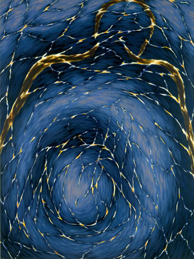 Air Fragments 1 / Acrylique sur toile / 130X97cm / 1990