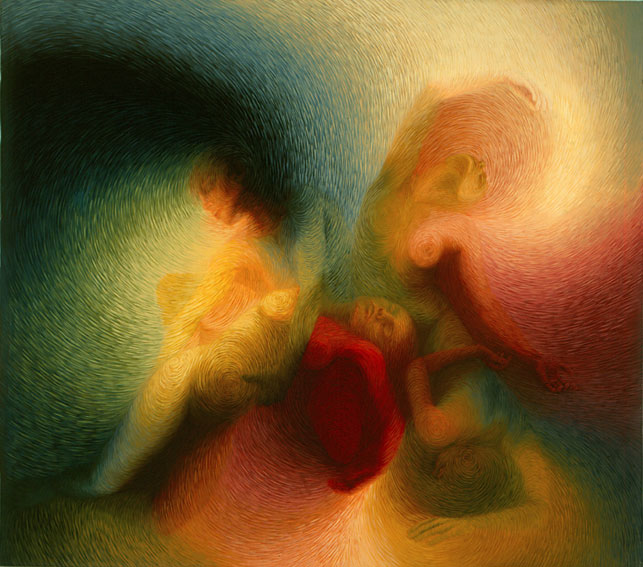 Muses Piéta / acrylique sur toile / 130x162 cm / 1986
