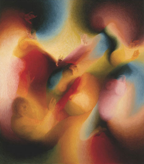 Muses / Acrylique sur toile / 200X200cm / 1986
