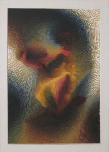 Radeau des Muses / Acylique sur toile / 86X63cm / 1986