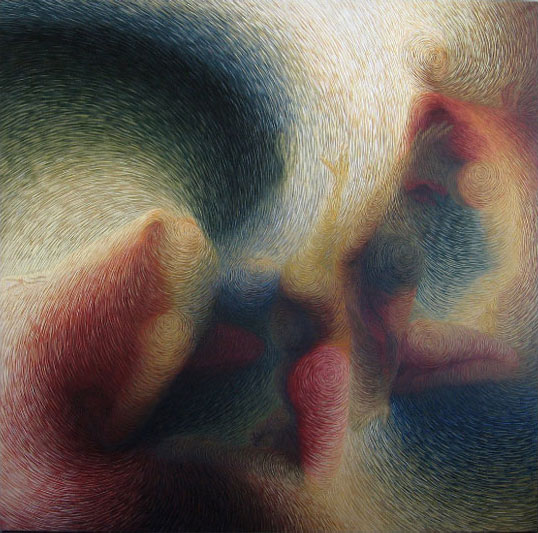 Radeau des Muses 2 / Acrylique sur toile / 200X200cm / 1987