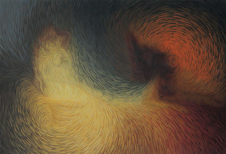 Sardanapale 1 / Acrylique sur toile / 120X195cm / 1987