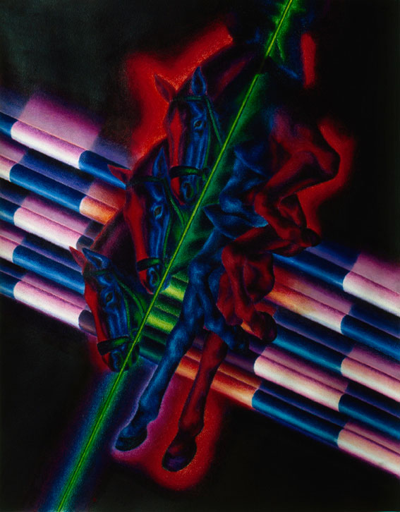 Pastel Jumping / Pastel / 50x65cm / 1980