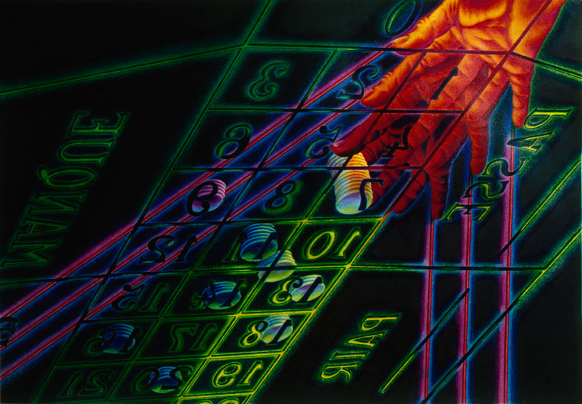 Roulette / Pastel / 56x76cm / 1980