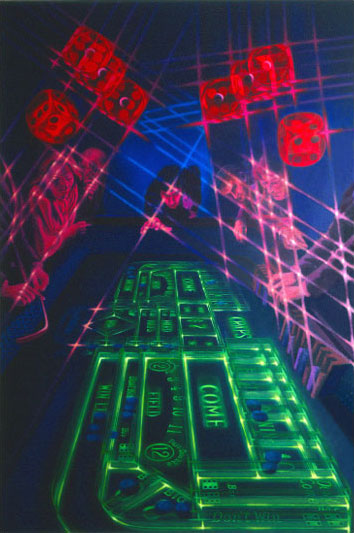 Craps / Acrylique sur toile / 195X130cm / 1980