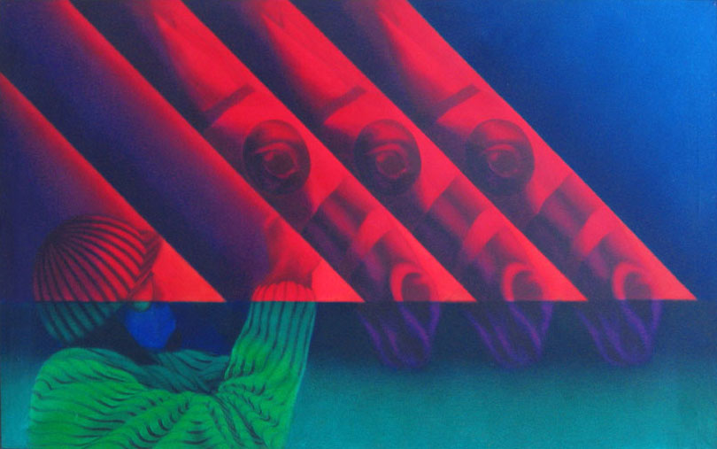 Finish / Acrylique sur toile / 89X130cm / 1981