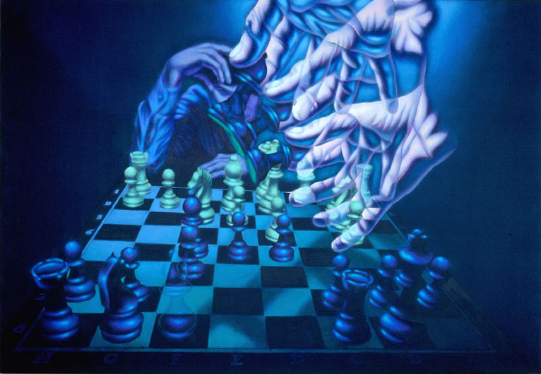 La Diagonale du Fou / Acrylique sur toile / 130X195cm / 1979