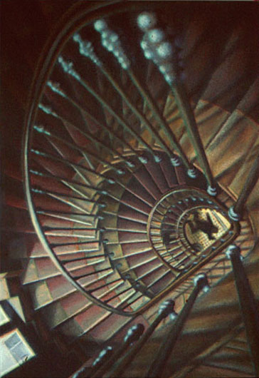 Escalier / Acrylique sur toile / 1976