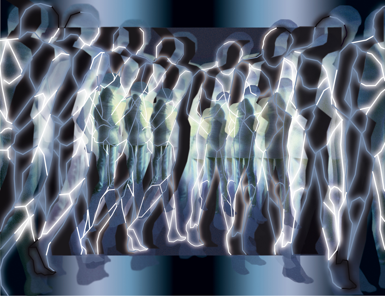 Hybride Never Alone 2011 - 50 x 65 cm – Création numérique sur papier