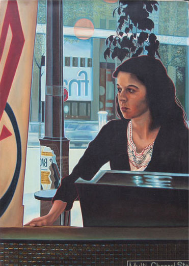 Flipper détails / Acrylique sur toile / 1975