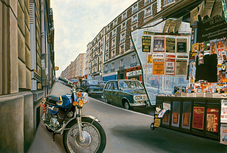 Hyper Street 1 / Acrylique sur toile / 1974/1975