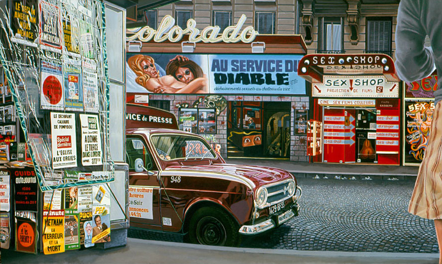 Hyper Street 2 / Acrylique sur toile / 1974/1975
