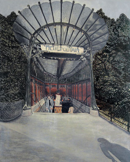 Métropolitain / Acylique sur toile / 1974