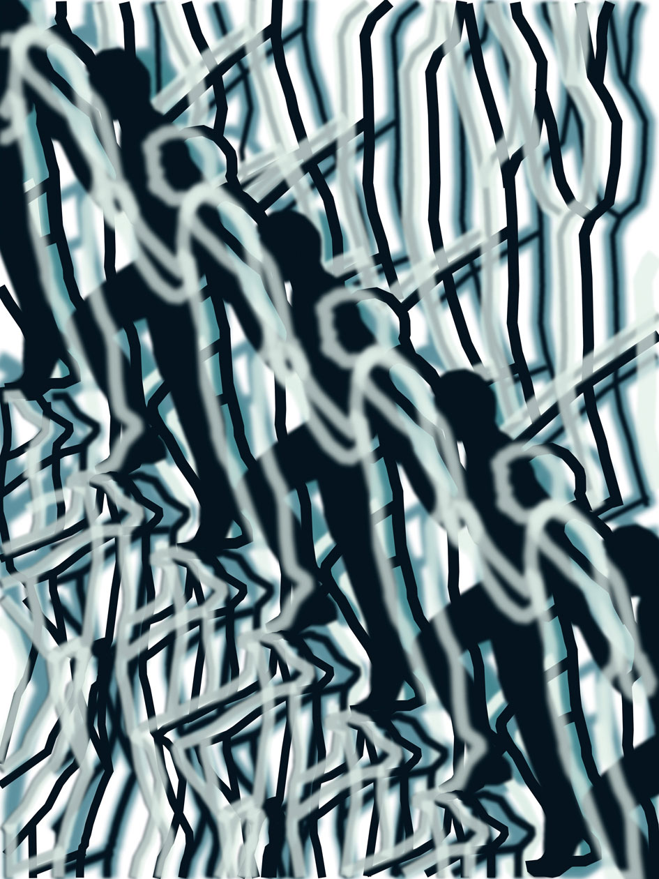 Babel Escalier IV 2012 - 80 x 60 cm