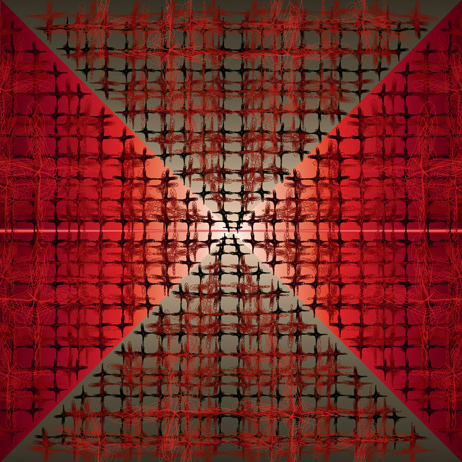 Red Delta 2012 – 60 x 60 cm
