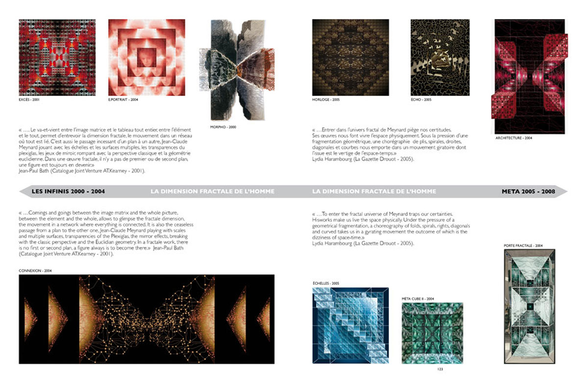 Les Infinis 2000 - 2004 / La Dimension Fractale de L'Homme 2005 - 2008